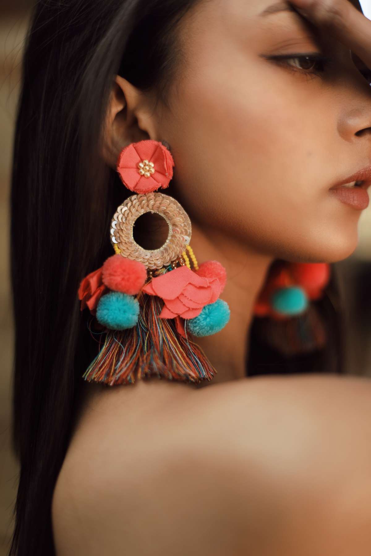 Buy Designer Pom Pom Earrings Online
